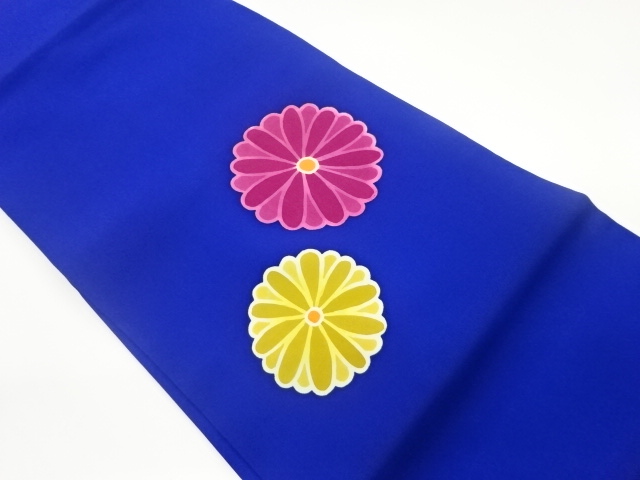 塩瀬菊模様名古屋帯